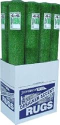 Jefferson Home Fashions #GRA46D 4x6 Green Grass Area Rug