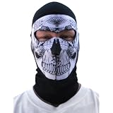 ZANheadgear Coolmax Extreme Balaclava with Black and White Full Skull Mask