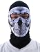ZANheadgear Coolmax Extreme Balaclava with Black and White Full Skull Mask