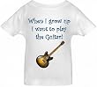 WHEN I GROW UP I WANT TO PLAY THE GUITAR - BigBoyMusic Toddler Designs - White Toddler T-shirt