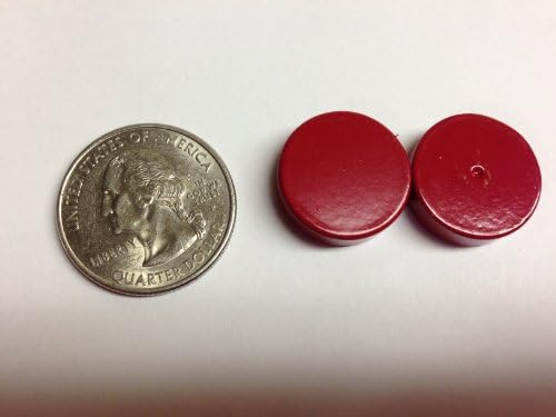 3/4" Painted Ceramic Disc Magnets (Red)