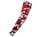 COOLOMG Compression Arm Sleeve Basketball Football Baseball Running Cycling US Flag Red Blue L