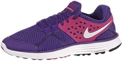 Nike Women's Lunarswift+ 3 - Club Purple / White-Vivid Grape, 9 B US