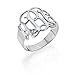 Sterling Silver Monogram Ring