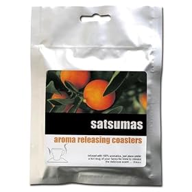 Satsuma Scented Aroma Coasters (Pack of 6)