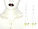 Silver Jewelry Sets - Earring and Necklace with Citrin Gemstones(gnklcs288)