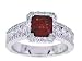 14K White Gold Ruby and Diamond Ring