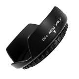 Mennon DC-s(w) 72 Screw Mount 72mm Wide Angle Flower Lens Hood, Black