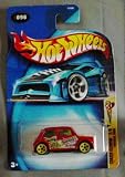 Hot Wheels 2003 Crazed Clowns Morris Mini Cooper 2/5 #096 #96 RED 1:64 Scale