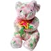 BLOOM the Pink Flowered Teddy Bear - Ty Beanie Buddies
