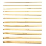 12 Sizes Bamboo Knitting Crochet Hook...