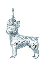 Sterling Silver BOSTON TERRIER Charm