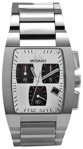 Movado Men s 606091 Fiero Tungsten Carbide Mirror Dial Chronograph Watch