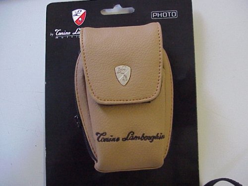 Tonino Lamborghini Brown LEATHER Camera Case
