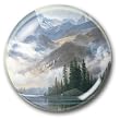Mountain Out of the Mist - Crystal Dome Paperweight