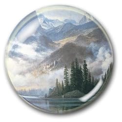 Mountain Out of the Mist - Crystal Dome Paperweight
