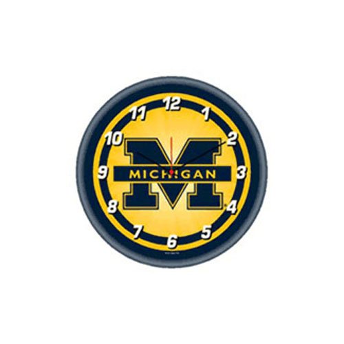Michigan Wolverines NCAA Round Wall Clock