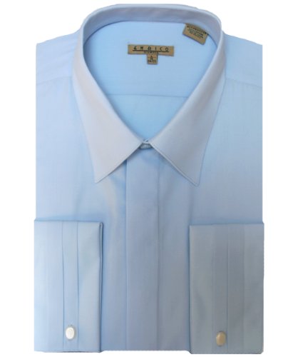 Men's Light Blue French Cuff Dress Shirt