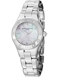 Baume and Mercier Linea Mother of Pearl Stainless Steel Ladies Watch MOA10071