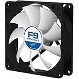 ARCTIC F9 PWM Rev. 2 Fluid Dynamic Bearing Case Fan, 92mm PWM Speed Control, 43CFM at 23.5dBA