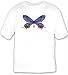 T-shirt with insect, glory, butterfly, bhutan