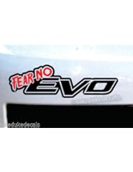 Home: Fear No Evo _sick euro JDM hellaflush race drift sti stance vinyl Decal Sticker - LukeDuke