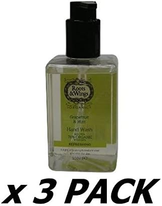 Roots And Wings Organic Refreshing Grapefruit And Mint Handwash 250ML (Pack of 3)