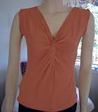 MARRIKAS Viscose From Bamboo Sleeveless Twist Top TANGO LARGE (14)
