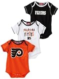 NHL Infant Philadelphia Flyers Team Color 3Pc Creeper Set - R52Njcoo (Multi, 24 Months)