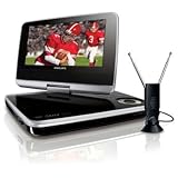Best Price New Philips Accessories 7inch PET749 Portable DVD Player Built-In TV Tuner 1 Headphone Port Black