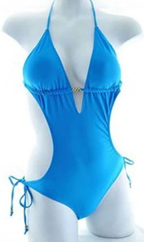 Womens Monokini Swimsuit, Aloha, One Piece / Two Piece, Several Colors,Large / 10,Aqua