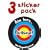 toilet training - 'MAGIC' target stickers by Happeedays