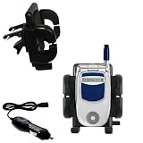 Nextel i733 Auto Vent Holder with Car Charger - Uses Gomadic TipExchange