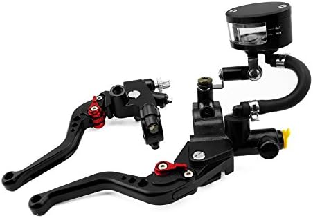 CNC Universal A Pair Motorcycle Fittings Black Aluminum Processing Brake Master Cylinder & Clutch Lever Fit For KAWASAKI ZX6R/ZX636R/ZX6RR 2000-2004