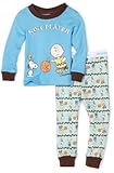 Franco Apparel Baby-boys Infant Peanuts 1x1 Rib Tight Fitted Sleepwear