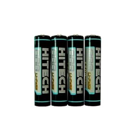 Hitech - 4 AAA Lithium 1100mAh Batteries for Microsoft Bluetooth Notebook Mouse 5000 Mac/Win