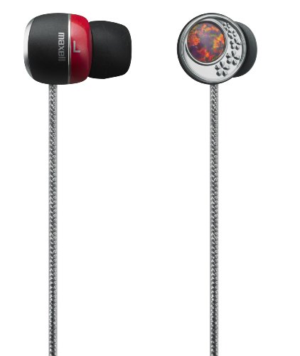 maxell カナルタイプ ヘッドホン 「Jewel Style」 唐紅花(からくれない) HP-CN31-BRE