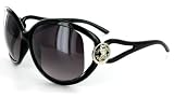 Cozumel 1933 Womens Designer Sunglasses with Stylish Patterned Frames and Pretty Temple Emblem and Large Lenses