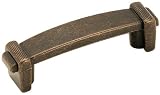 Amerock BP4426-RBZ Forgings Etched 3-Inch Pull, Rustic Bronze