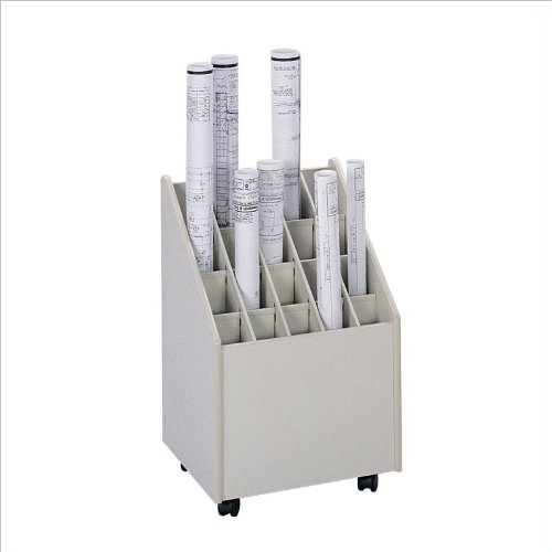 Safco 3082 Laminate Mobile 15-1/4wx13-1/8dx23-1/4h Putty