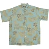 Tori Richard Big & Tall Island Fun Hawaiian Shirt - BLUE