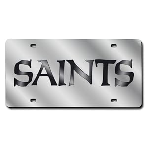 New Orleans Saints License Plate Cover
