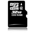 �y32GB�z&nbsp;���Ő��`�b�v�̗p&nbsp;microSDHC�J�[�h&nbsp;class4�Ή�&nbsp;SD�ϊ��A�_�v�^�t&nbsp;(�ȈՕ�i)&nbsp;SD-C32G-BLK