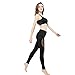 JOYMODE Women's Mesh Panels Stretchy Workout Sports Gym Runnning Capri Yoga Leggings
