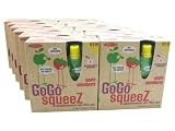 GoGo Squeez All Natural Apple Strawberry Sauce Resealable, Squeezable Pouch (Case of 12 Boxes, 48 Pouches Total)