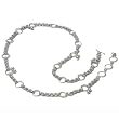 Jewelery India Handmade Waist Belly Chain Sterling Silver 34.75 Inches