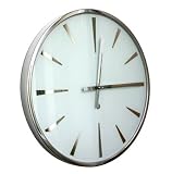 Roco Verre Chevron Cirrus Clock (500mm dia Depth 35mm Polished)