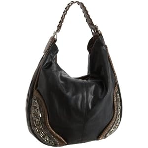 Chocolate Brielle Embellished Hobo