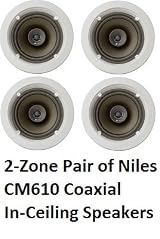 Niles Ceiling Speaker Multiroom Speaker Solution (2-Zone, Set of 4 Speakers Total) Niles CM-610