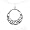 925 Sterling Silver Celtic Openwork Circle Pendant Necklace on 16 Inch Chain
